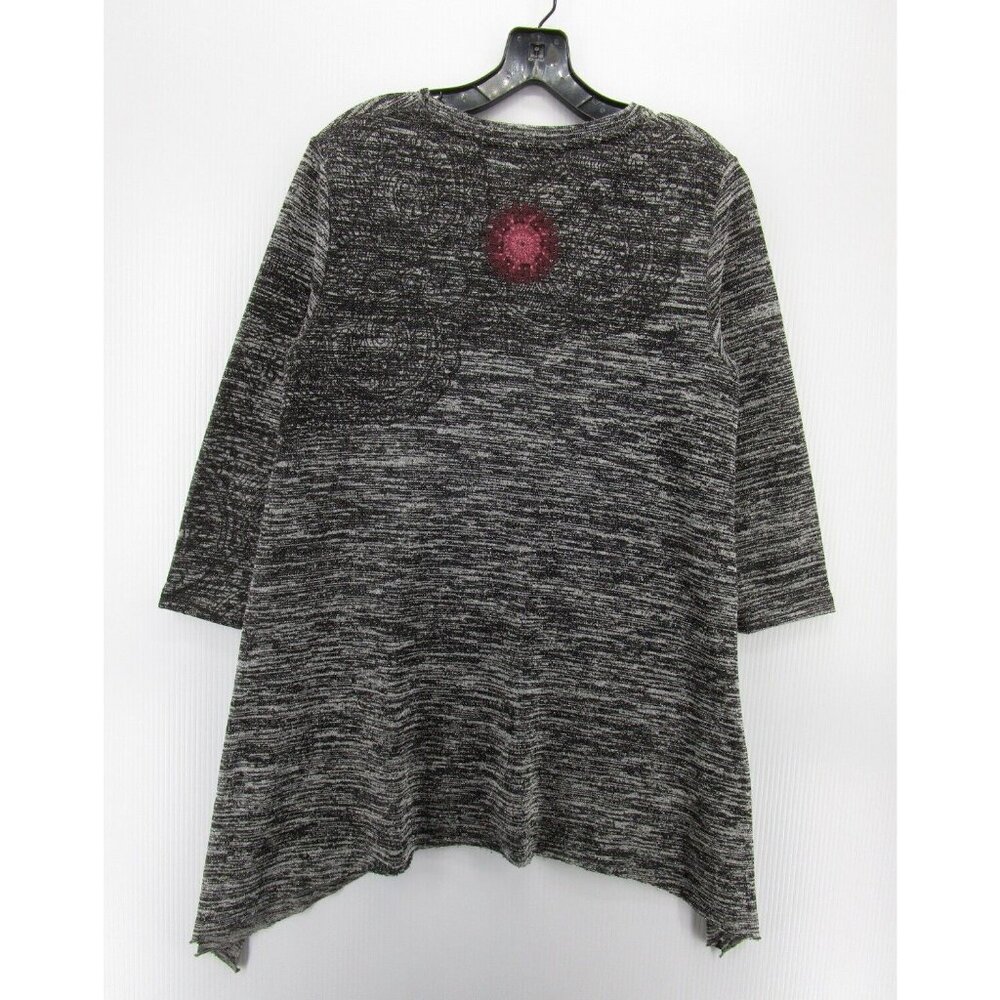 Desigual Sweater Large Tunic Pullover Embroidered… - image 7